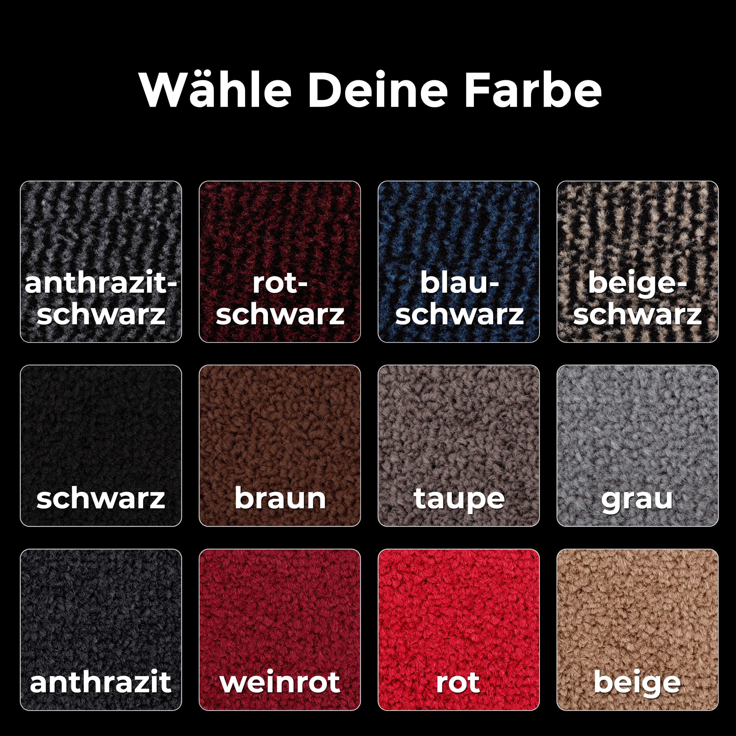 Carpet Diem Fußmatte, einfach sauber I Schmutzfangmatte Eingangsbereich - Fussmatte Innen & Außen, rutschfeste Türmatte, Schm - 4