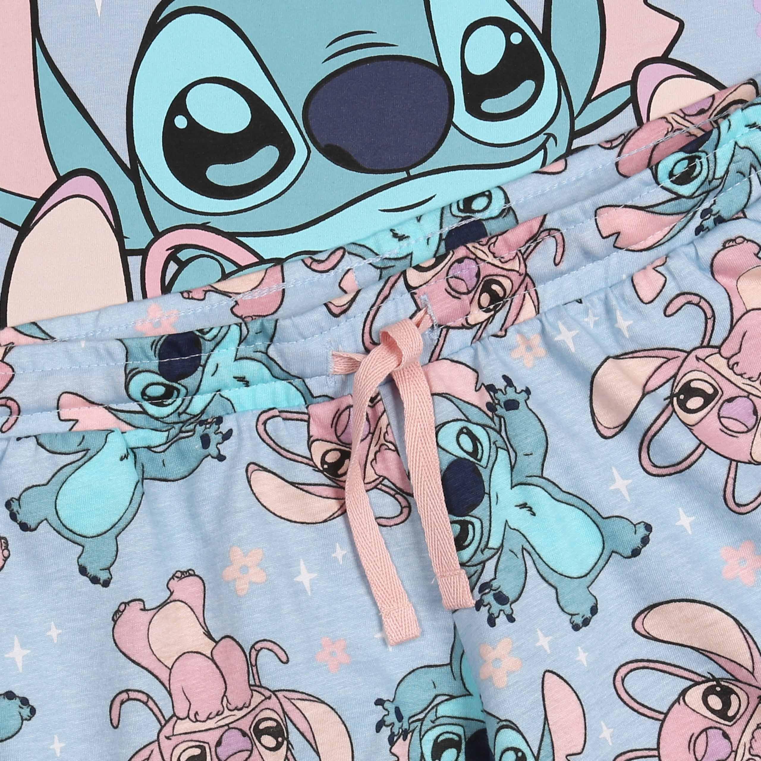 Disney Pigiama da Donna, Pigiama Estivo a Due Pezzi con Spalline, 100% Cotone Oeko-Tex