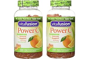 Power C Adult Vitamins Gummy, Immune Support, Natural Orange 150 ea