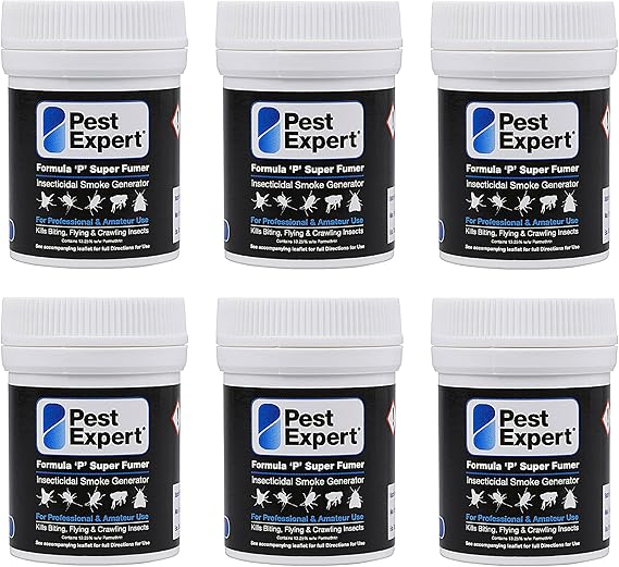 Pest Expert Formula ‘P’ Super Fumer Bed Bug Killer Smoke Bomb 6 x 11g