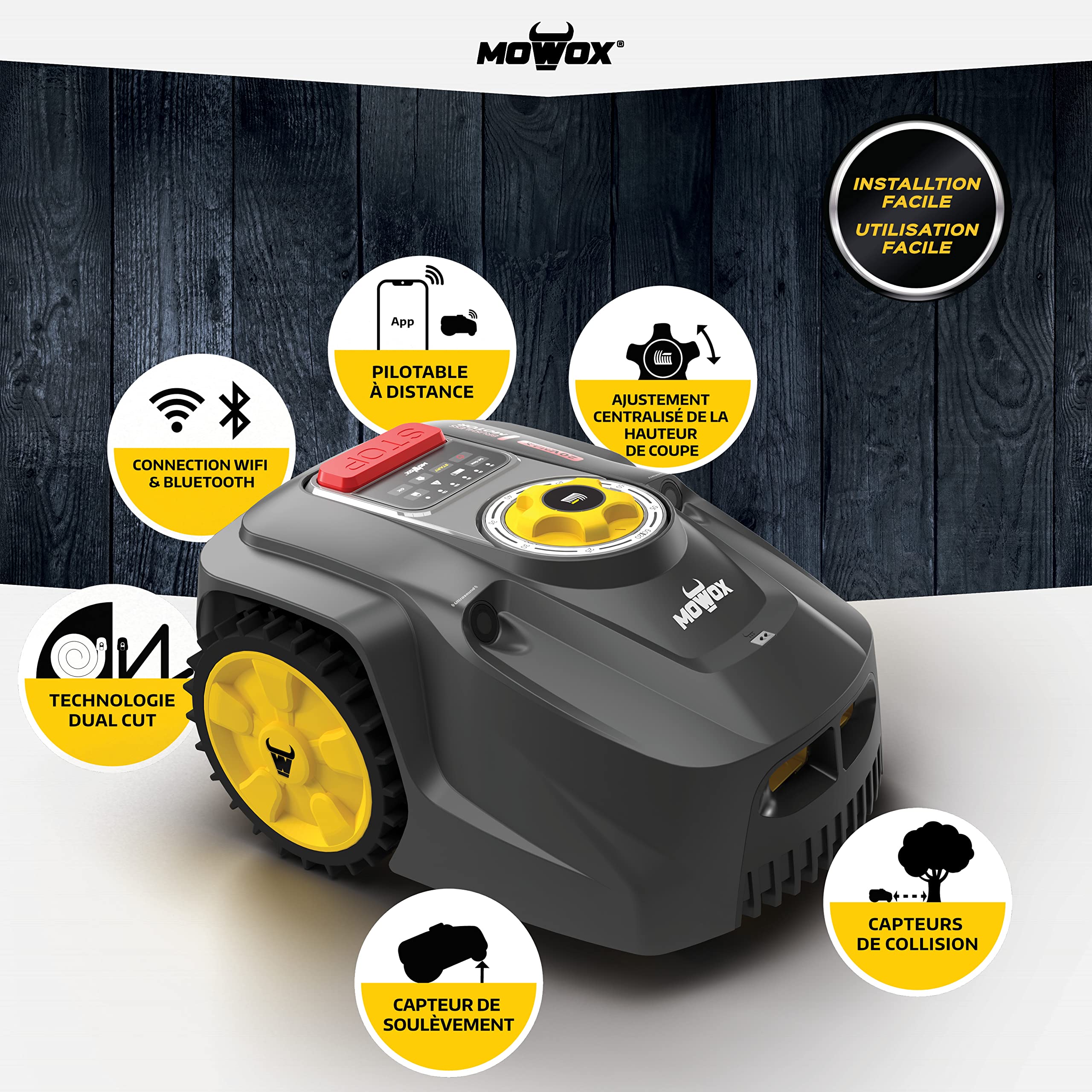 Mowox RM 1000 WIU SN - Robot Tondeuse Mowox 20V/4 — vue 3