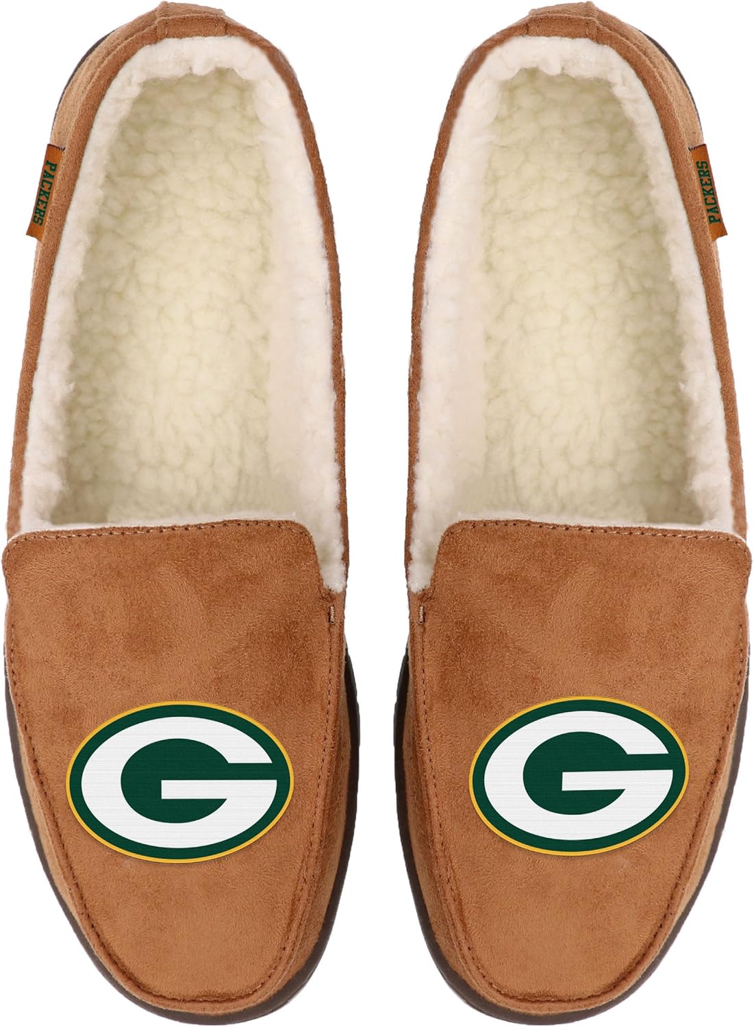 FOCO Mens NFL Team Logo Moccasin Slippers - Image 9