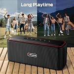 Monster Choc Pro Haut-parleur Bluetooth avec Baldric, 80W Haut-parleur avec basse profonde, haut-parleurs sans fil portable avec TWS, Long temps de jeu & Imperméable pour extérieur / intérieur, Supports AUX/TF Carte/USB Audio