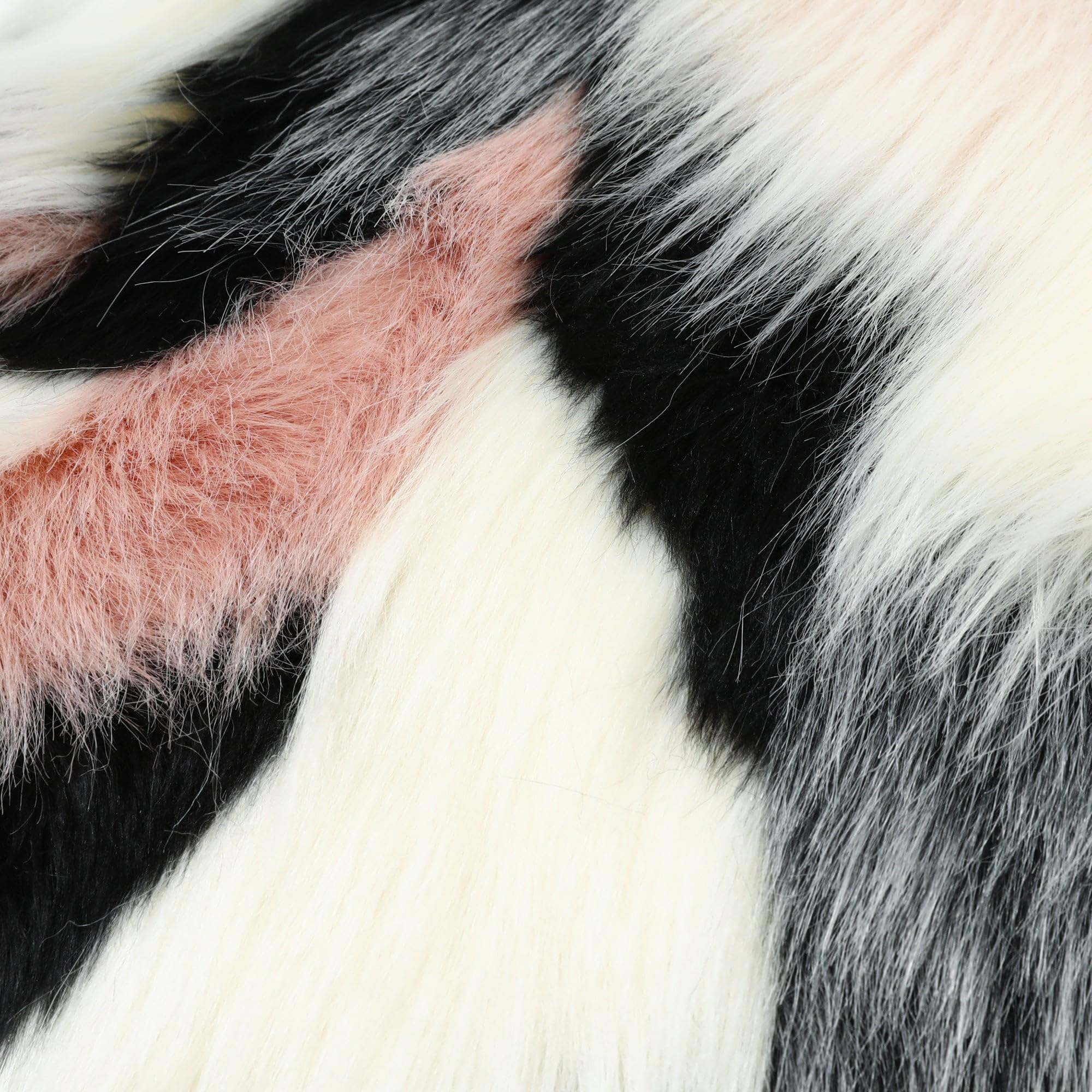 フランフラン　フェイクファー　ファー　クッションカバー　マルチカラー　ミックス Francfranc - フランフラン フェイクファー ファー クッション