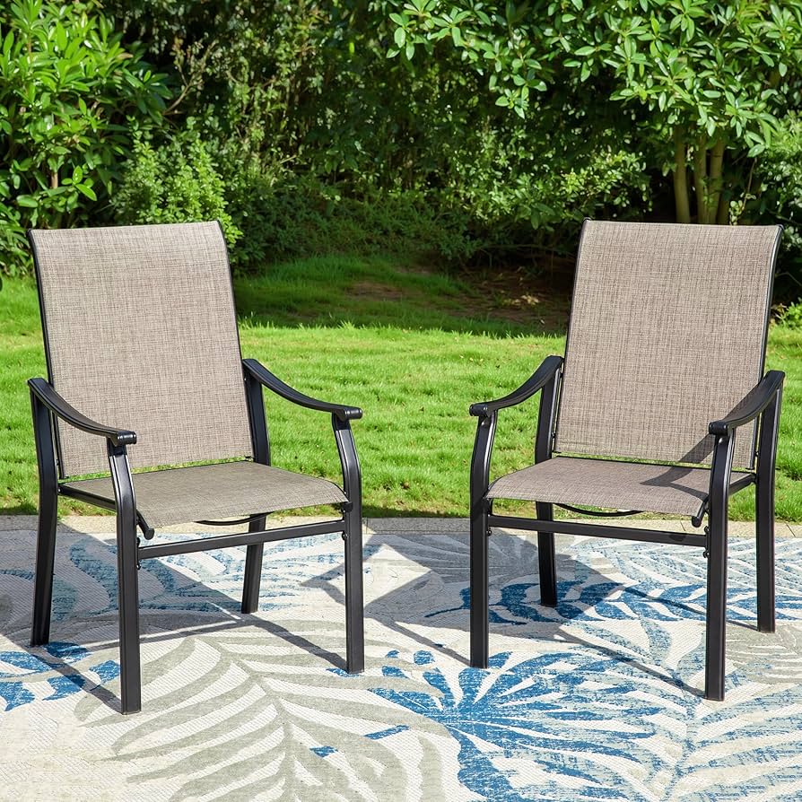 metal frame garden chairs