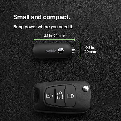 Miniatura 5 de Belkin Boost↑Charge™ Cargador rápido para automóvil de 30 W, puerto de entrega de energía USB-C, extensor de alimentación USB de 4 puertos,