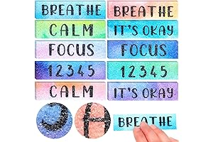 50 Pcs Anxiety Sensory Strips Textured Sensory Strips Tactile Rough Sensory Calm Stickers