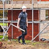 Apache Calgary Mens Work Trousers Slim Fit Black Grey UK 32W 31L - 3