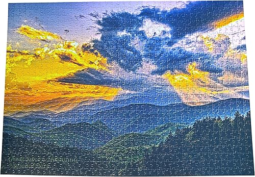 Miniatura 3 de Smoky Mountains National Park Sun Rays Over The Smokies Puzzle de 1000 piezas para adultos