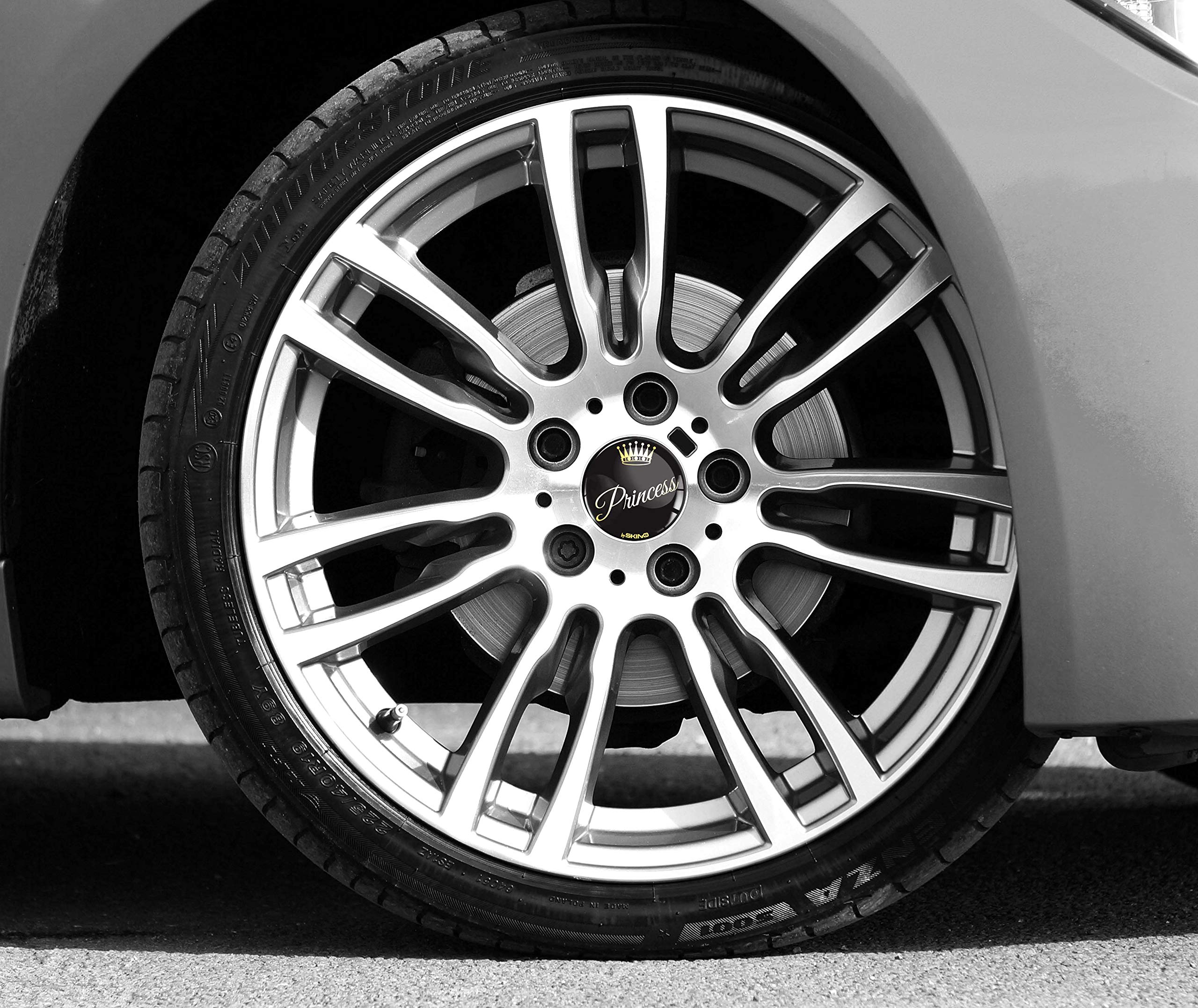 4 Coprimozzi Universali 60mm | Plastica Resistente | Nero Senza Logo - Foto 6