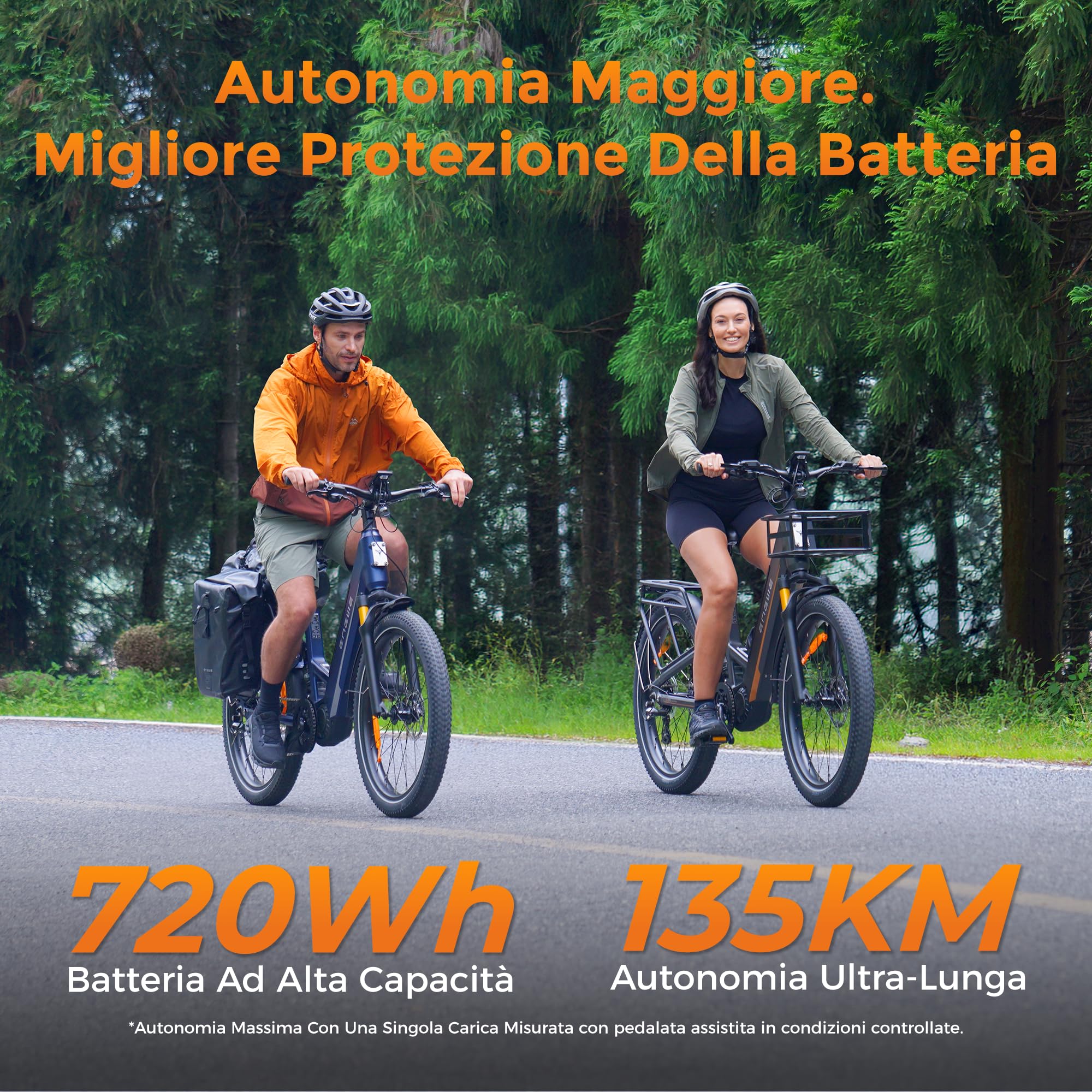 ENGWE E26 3.0 PRO Bici Elettrica Mid-Drive da 100 Nm | Uomo e Donna, Sospensioni integrali e sistema di Sospensioni a 4 Bracci, IOT e App, Ricarica in 4 ore, 48 V 15 Ah, 135 km