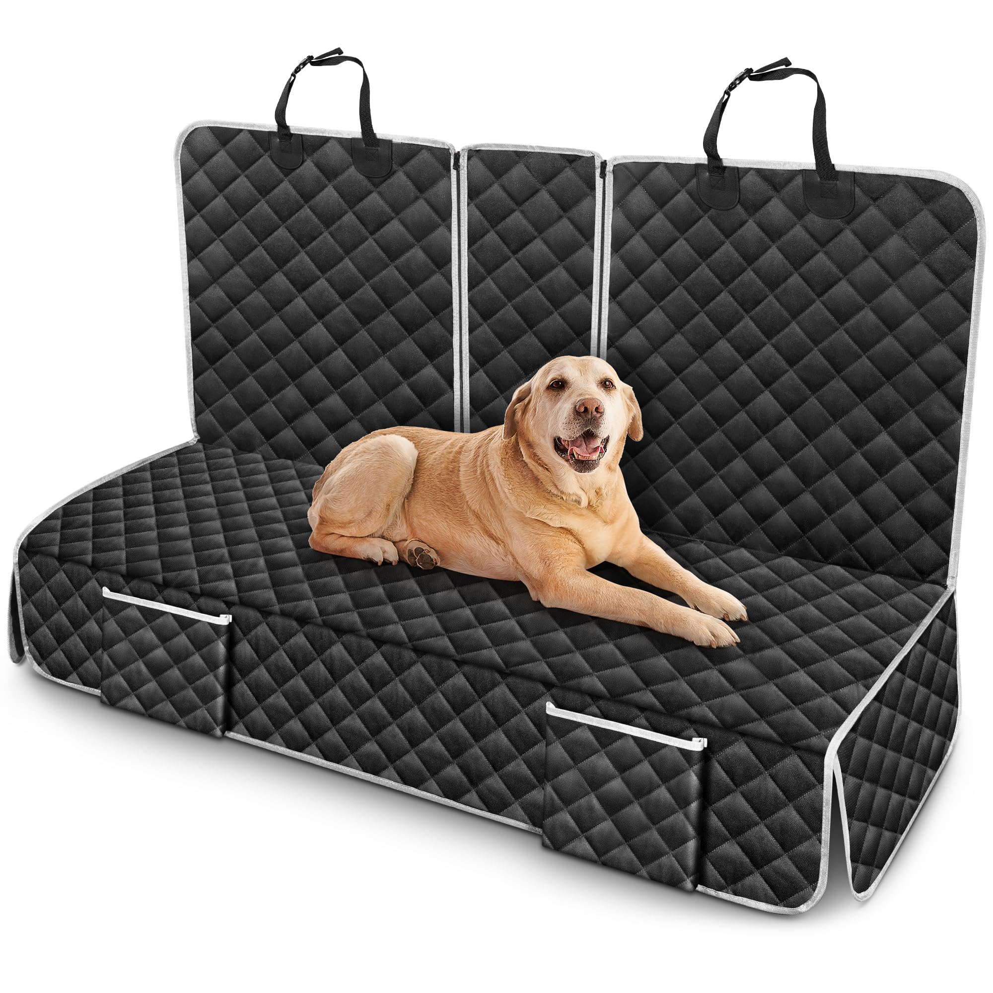 Dog Car Seat Cover Compatible with Volvo XC40 XC60 XC90 Back Seat Accessories, Waterproof Pet Bench Backseat Covers with Non-Slip Backing - 2025 New