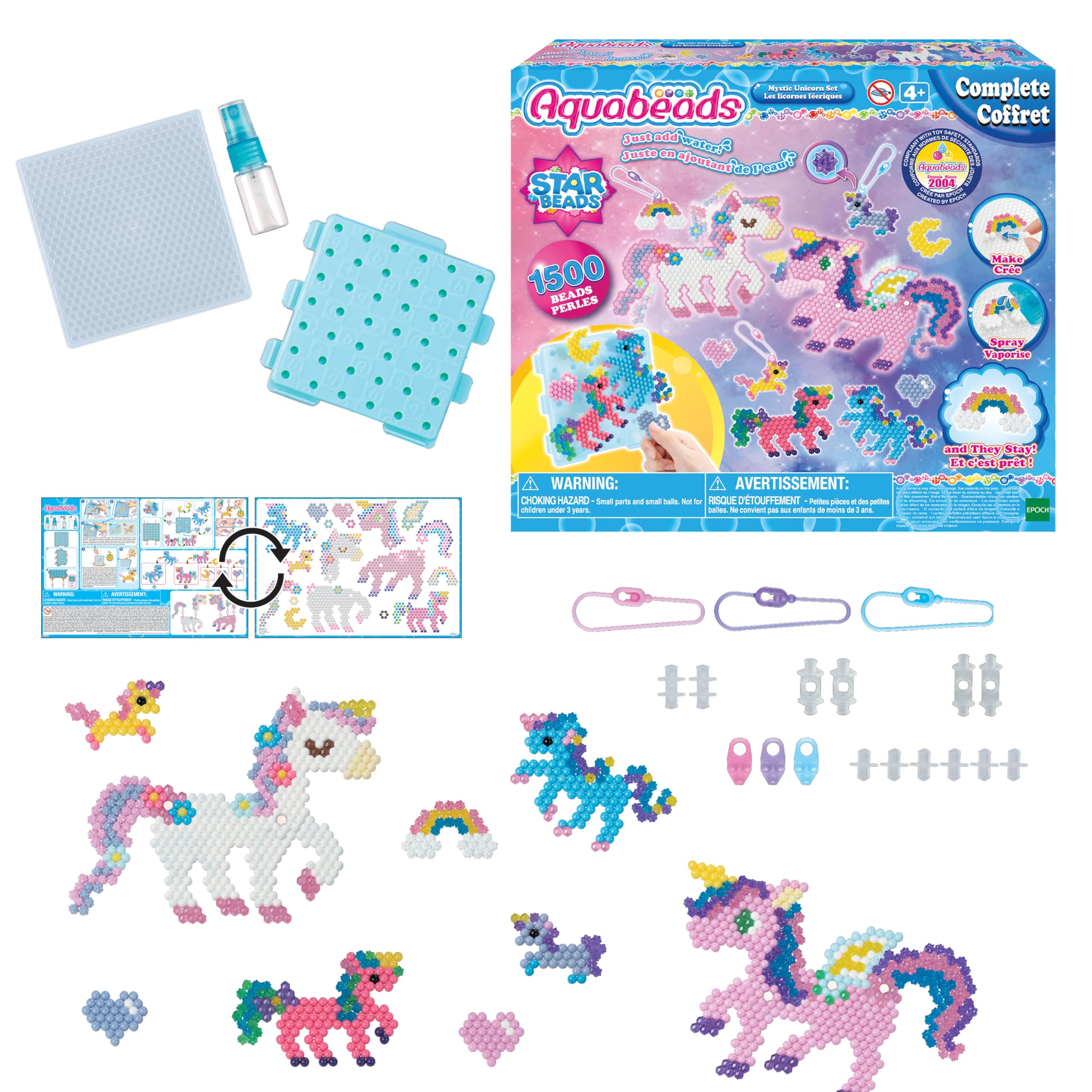 Aquabeads , Set de Unicornios, Multicolor (EPOCH 31944)