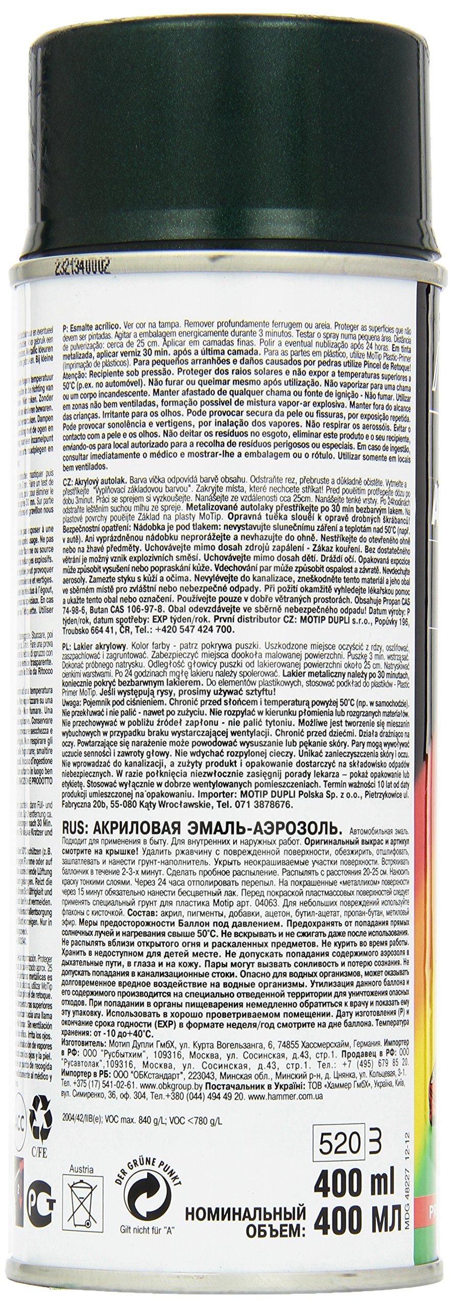 Motip 53607 Peinture combinée pour voitures