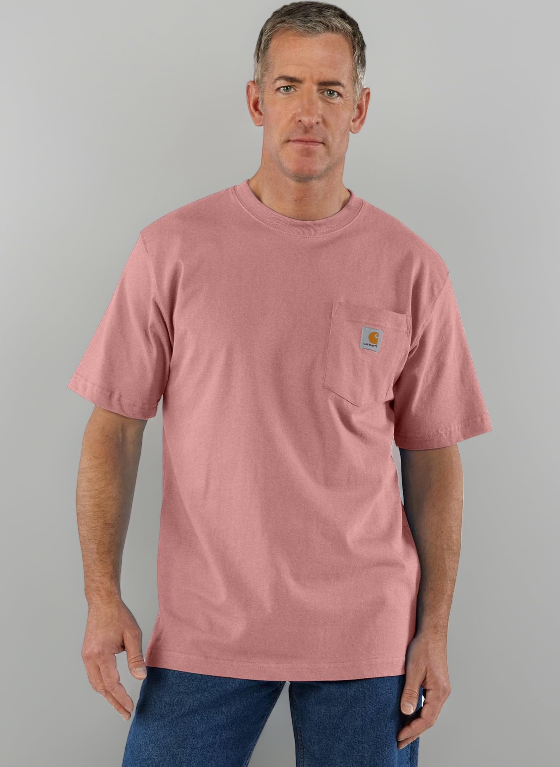 Carhartt Men's Iconic K87 Pocket T-Shirt Work Utility T-Shirt (Pack of 1)
