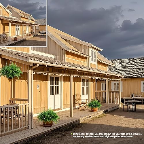 Vista 4 de QIANYUN Helecho falso para exteriores, paquete de 2 plantas artificiales de helecho colgante para exteriores, plantas de plástico resistentes a