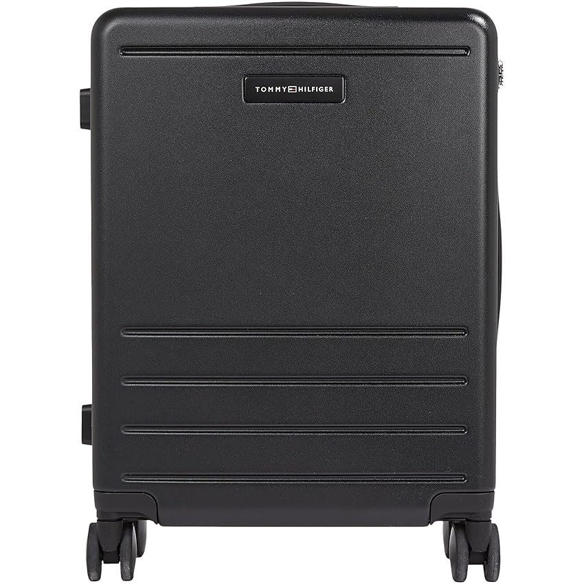 Tommy Hilfiger Unisex Valigia Cabin Size Bagaglio a Mano, Nero (Black), Taglia Unica