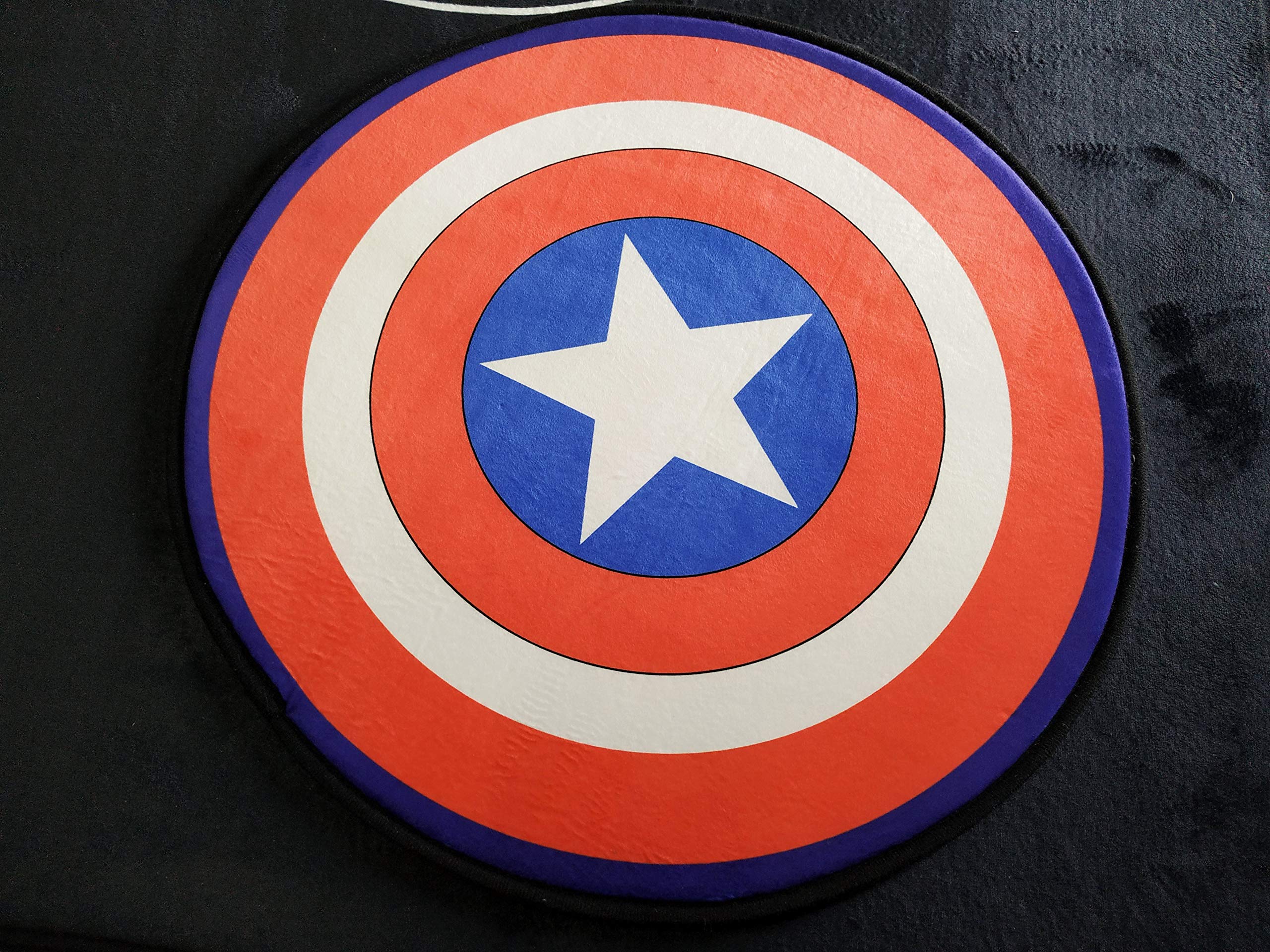 Lily & Her Friends tappetini in moquette, rotondo, materassino da arrampicata per bambini, cuscino decorativo, nuovo, Captain America, Diameter: 160cm