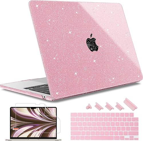 May Chen Funda rígida de plástico para MacBook Air M2 de 15 pulgadas A2941 2023, con cubierta de teclado y protector de pantalla para MacBook Air 15