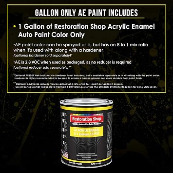 Restoration Shop Fire Red Pearl Acrylic Enamel Auto Paint - Gallon