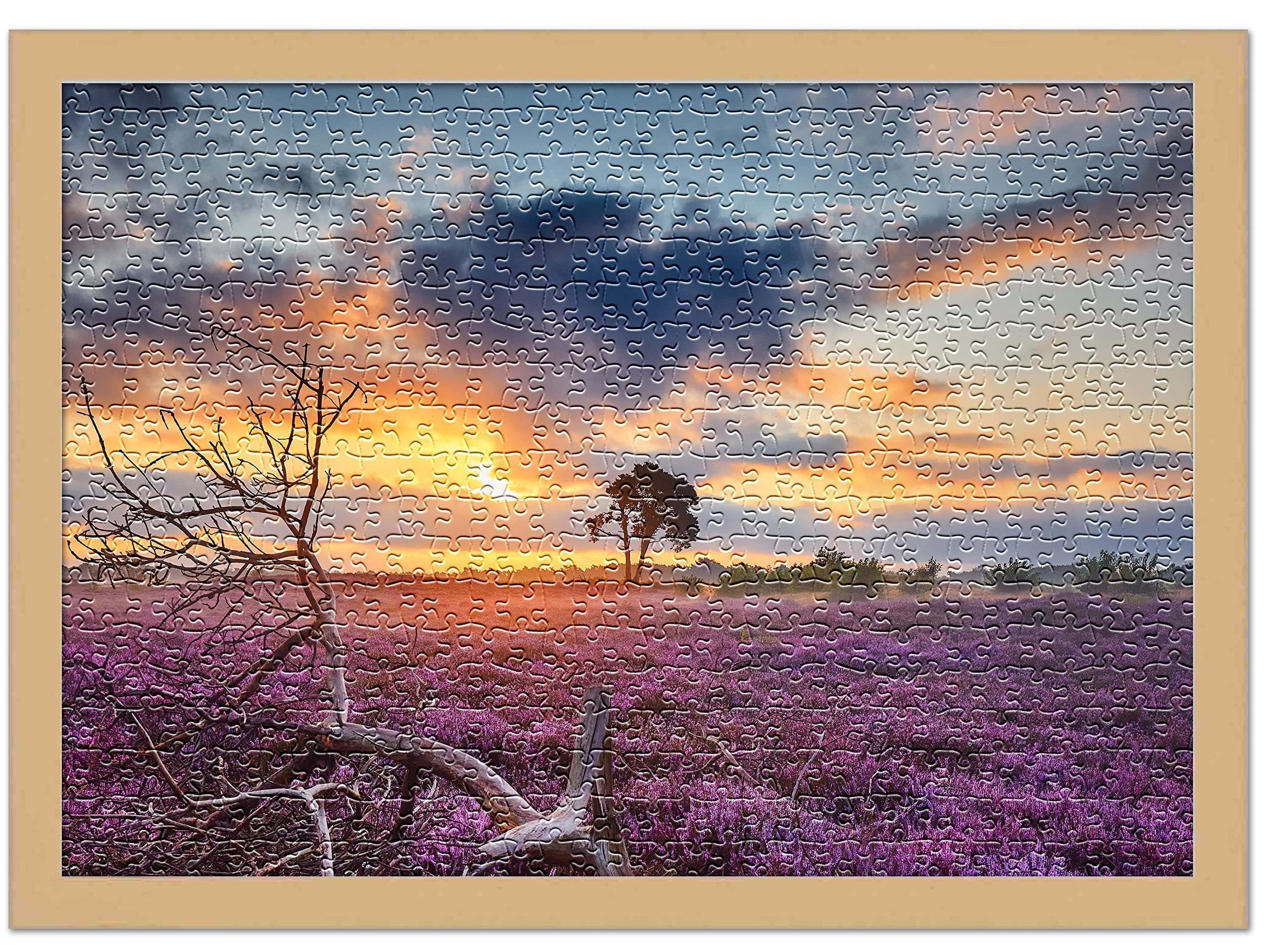 Amazon.com - CountryArtHouse 21.25x15 Puzzle Frame Set with Peel