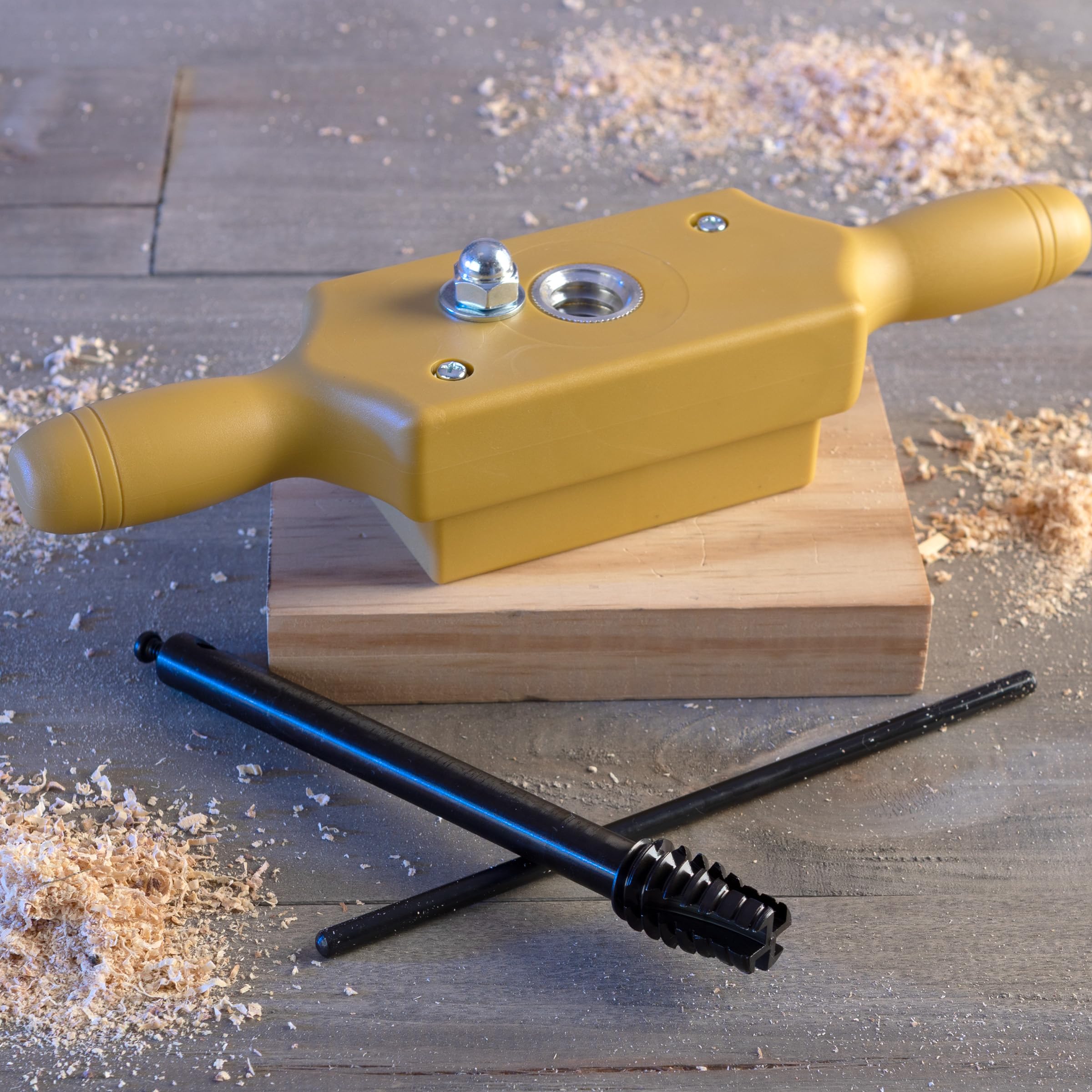 Kings County Tools Ensemble de tarauds et filières | Taille 1,27 cm | Coupe les fils en bois mâles et femelles | Boîte de filetage à deux mains | Taraud d'embouteillage | Coupe-fils en acier durable