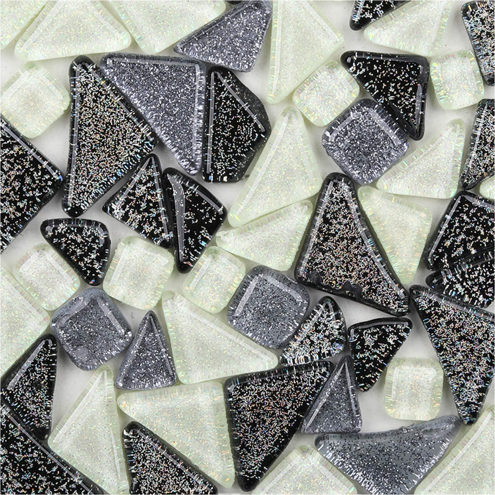 Tessere Mosaico In Vetro Colorato - 200g Di Pezzi Irregolari Per Artigianato - Foto 10