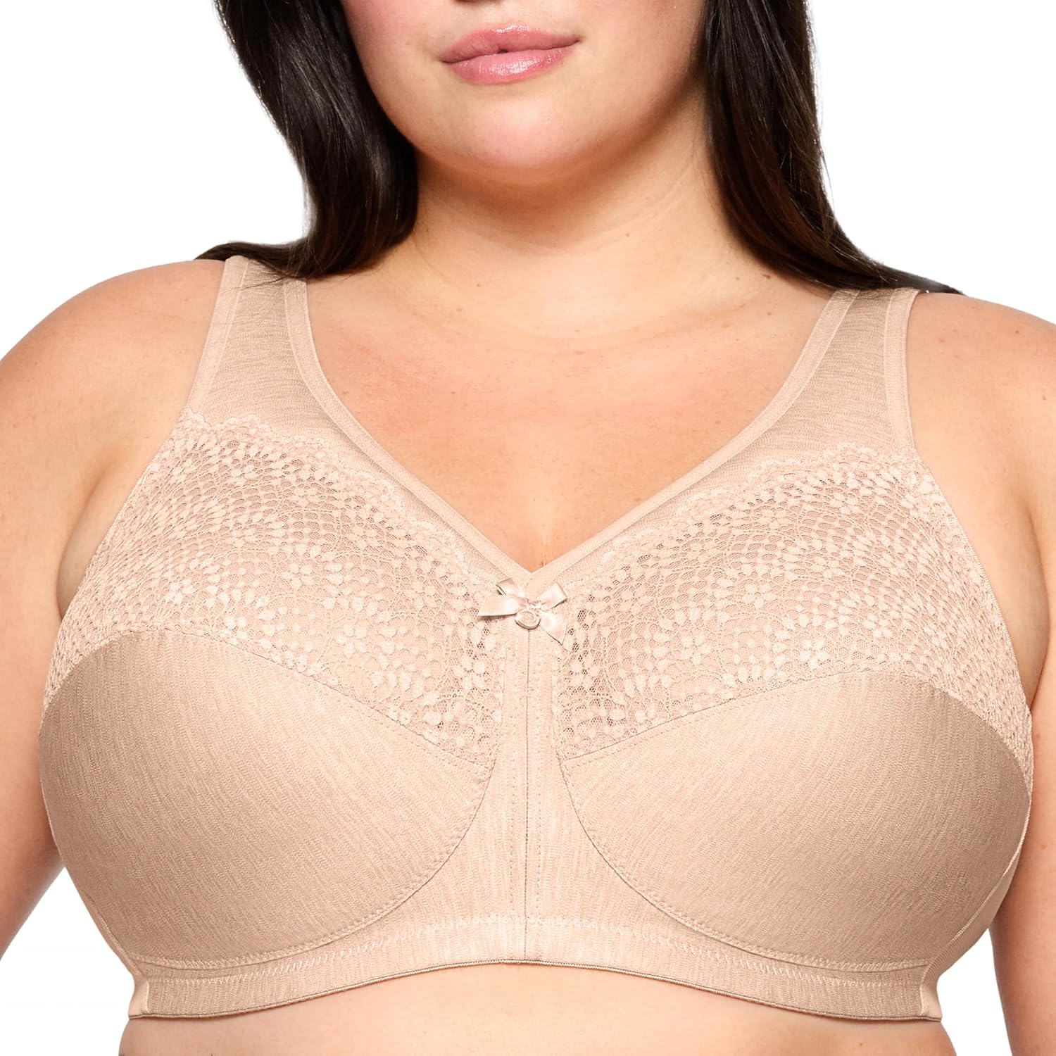 Full Figure Plus Size MagicLift Moisture Control Bra Wirefree #1064
