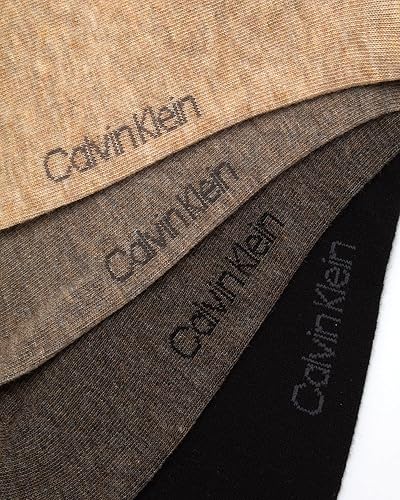 Miniatura 5 de Calvin Klein Calcetines de vestir para hombre - Calcetines de mezcla de algodón patrones y sólidos (paquete de 4)