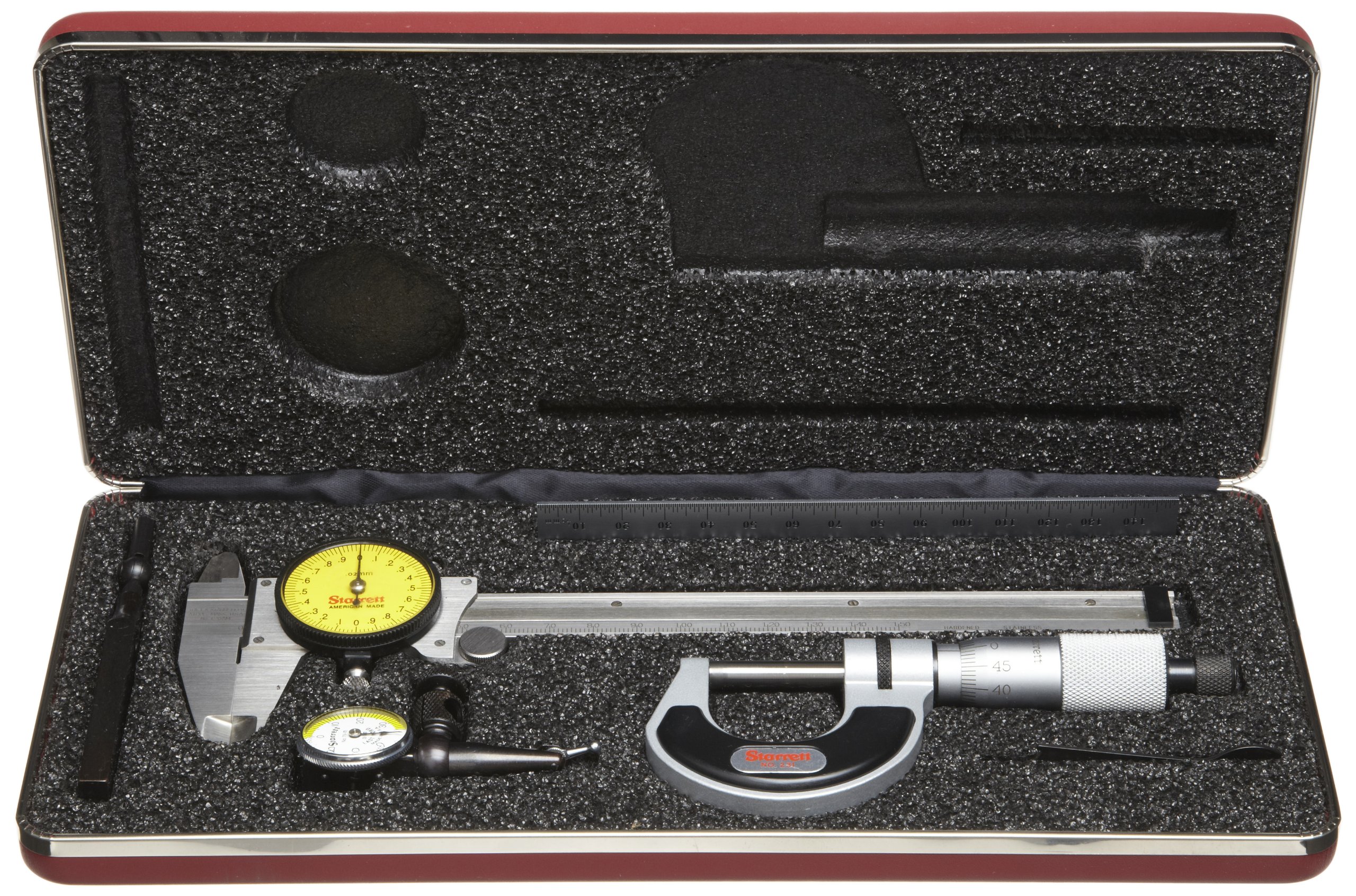Starrett S905MAZ - Juego de herramientas de medición de precisión milimétrica