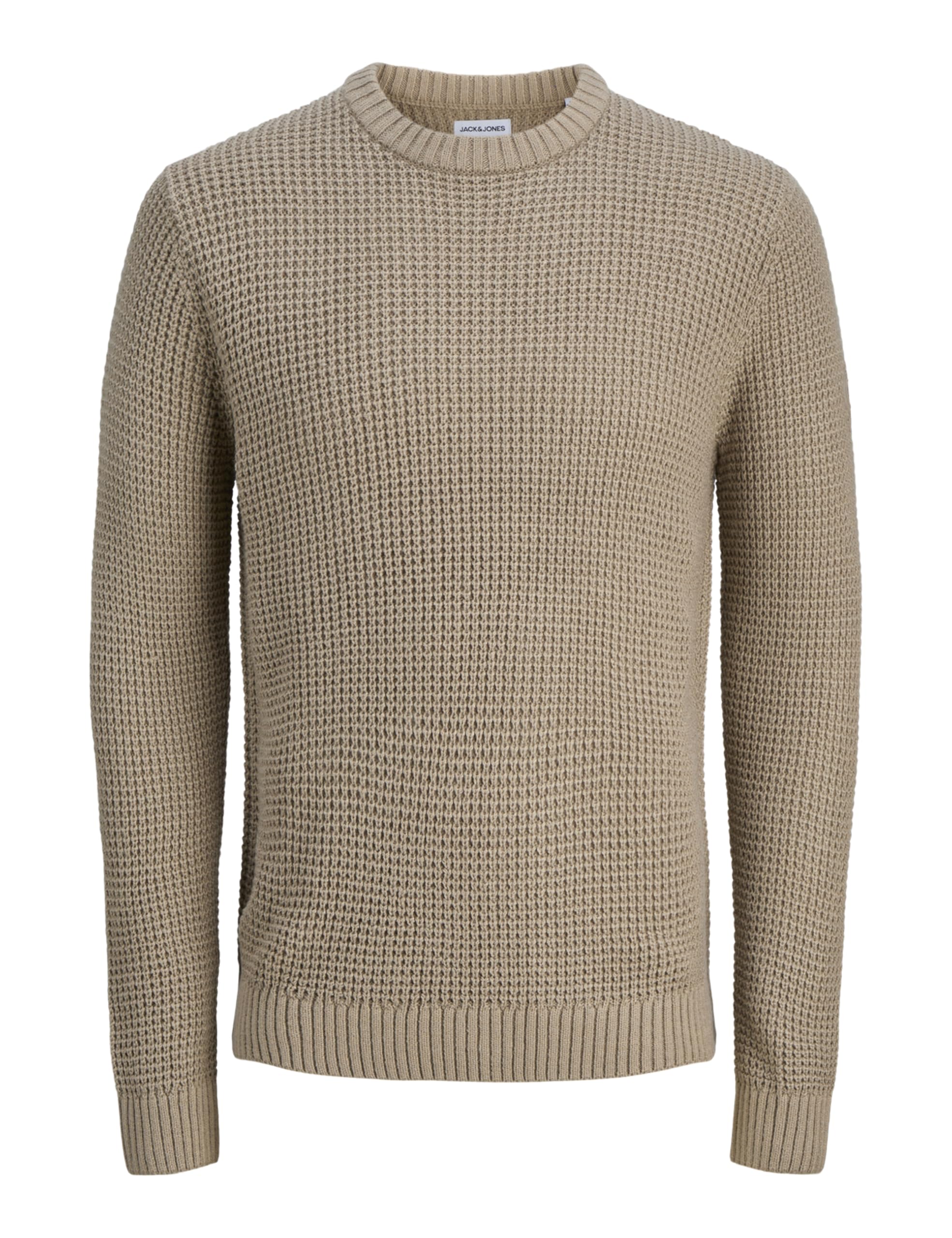 JACK & JONES Jjlink Knit Crew Neck, Crockery, XL