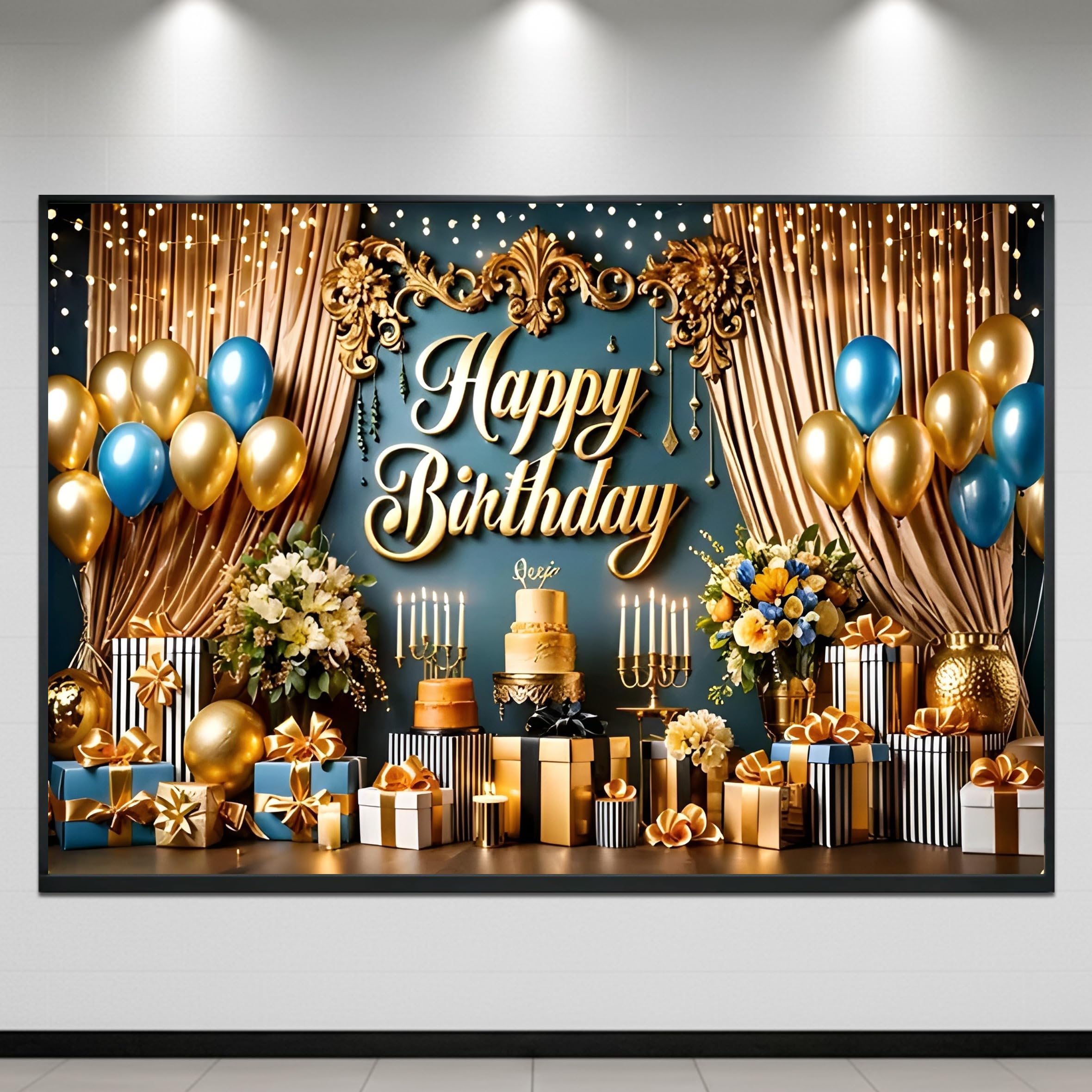 Happy Birthday Theme Backdrop Banner 5x7 ft – Digital Print Cloth Background, Reusable Birthday Party Wall Decoration for Girls, Photo Booth & Stage Decor (BD 14)-picture-27