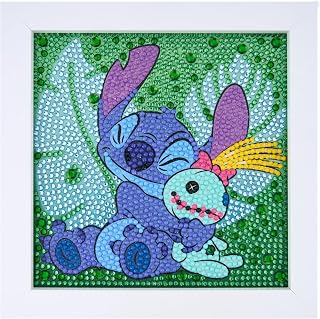 Cuddly Stitch – Frameables, Diamond Painting Kit, Fun DIY Crafts for Adults, Diamond Art for Beginners, 6" x 6"