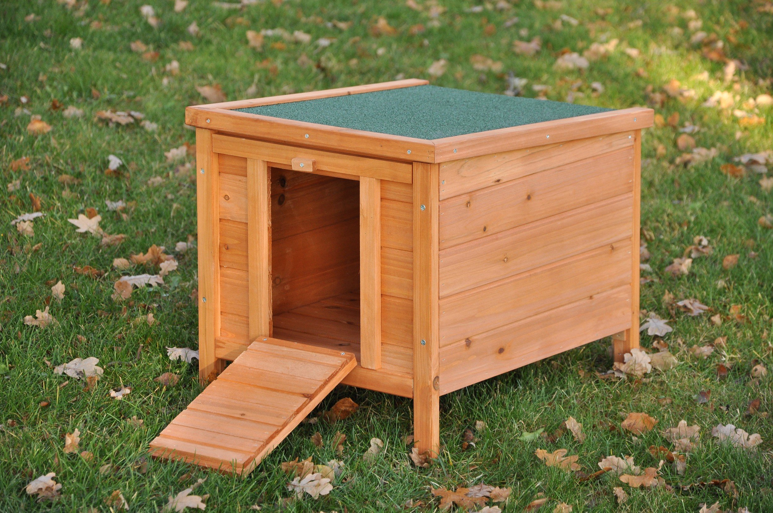 nanook Maison Cage clapier pour Petits Animaux Choupinou - 42 x 51 x 43 cm (LxPxH) Couleur Bois Naturel