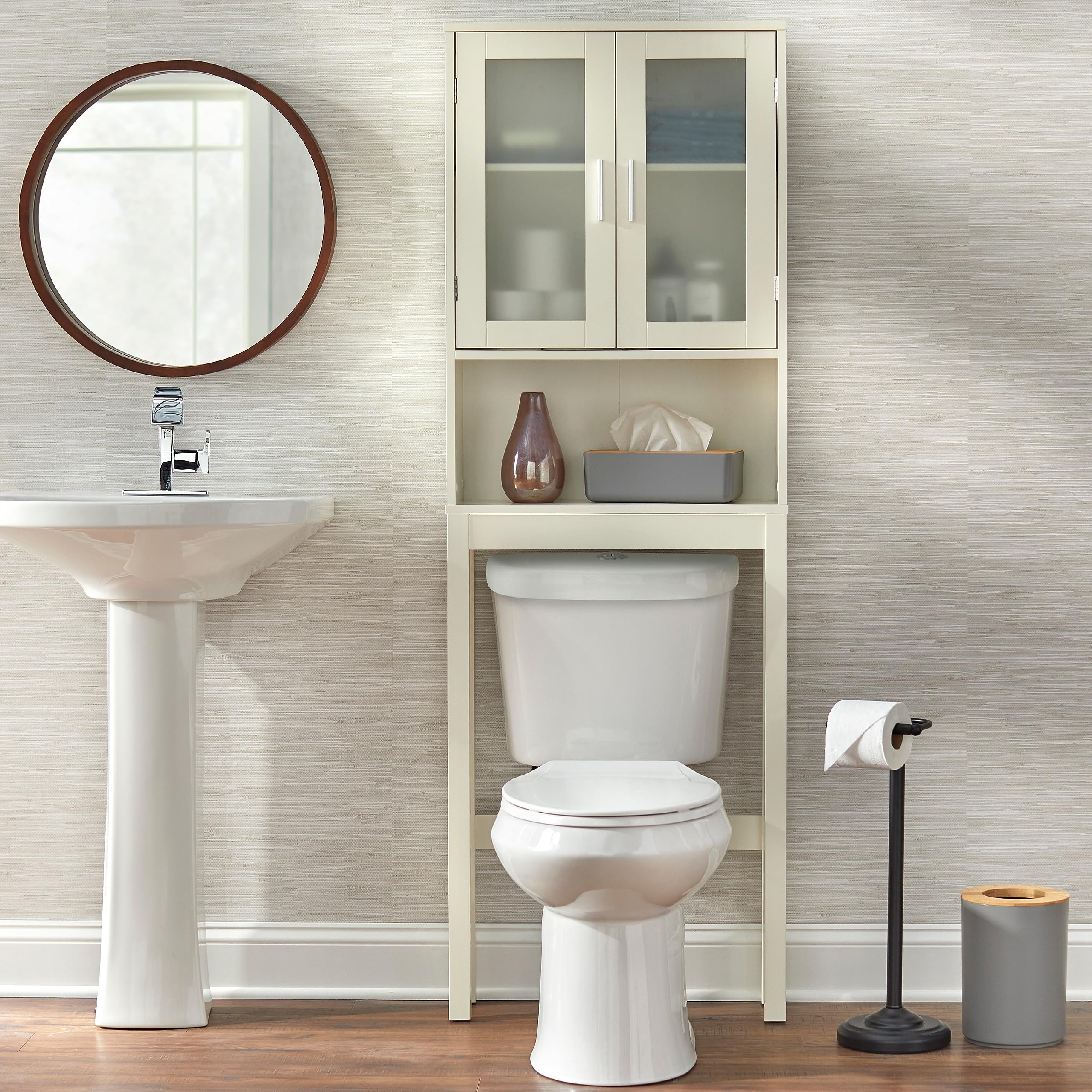 Target Marketing 50026WHT Frosted Pane Space Saver,White