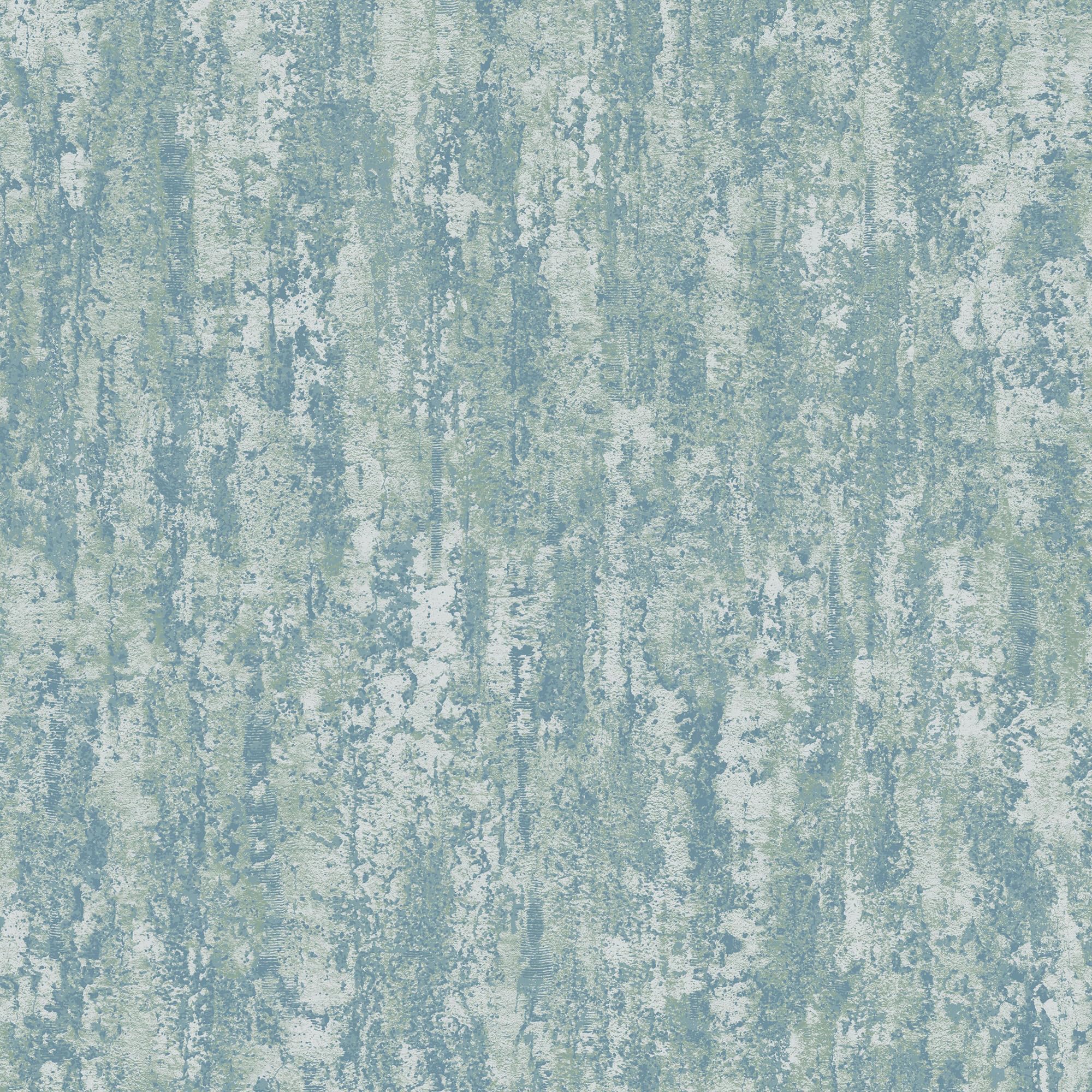 Grandeco Rocks Distressed Plaster Effect Plain Blown Vinyl Wallpaper Green - Textured Grain Layer - Paste the Wall - A66904
