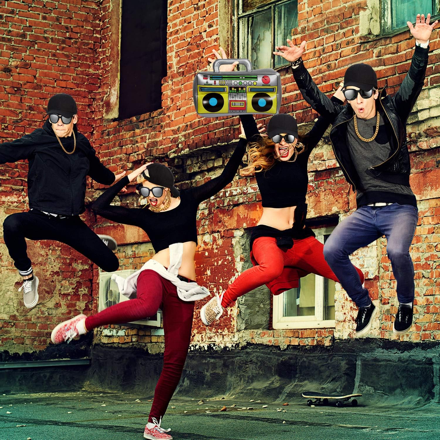 Hip Hop Costume Kit, Hat Sunglasses Gold Chain 80s/ 90s Rapper Accessories - Image 6