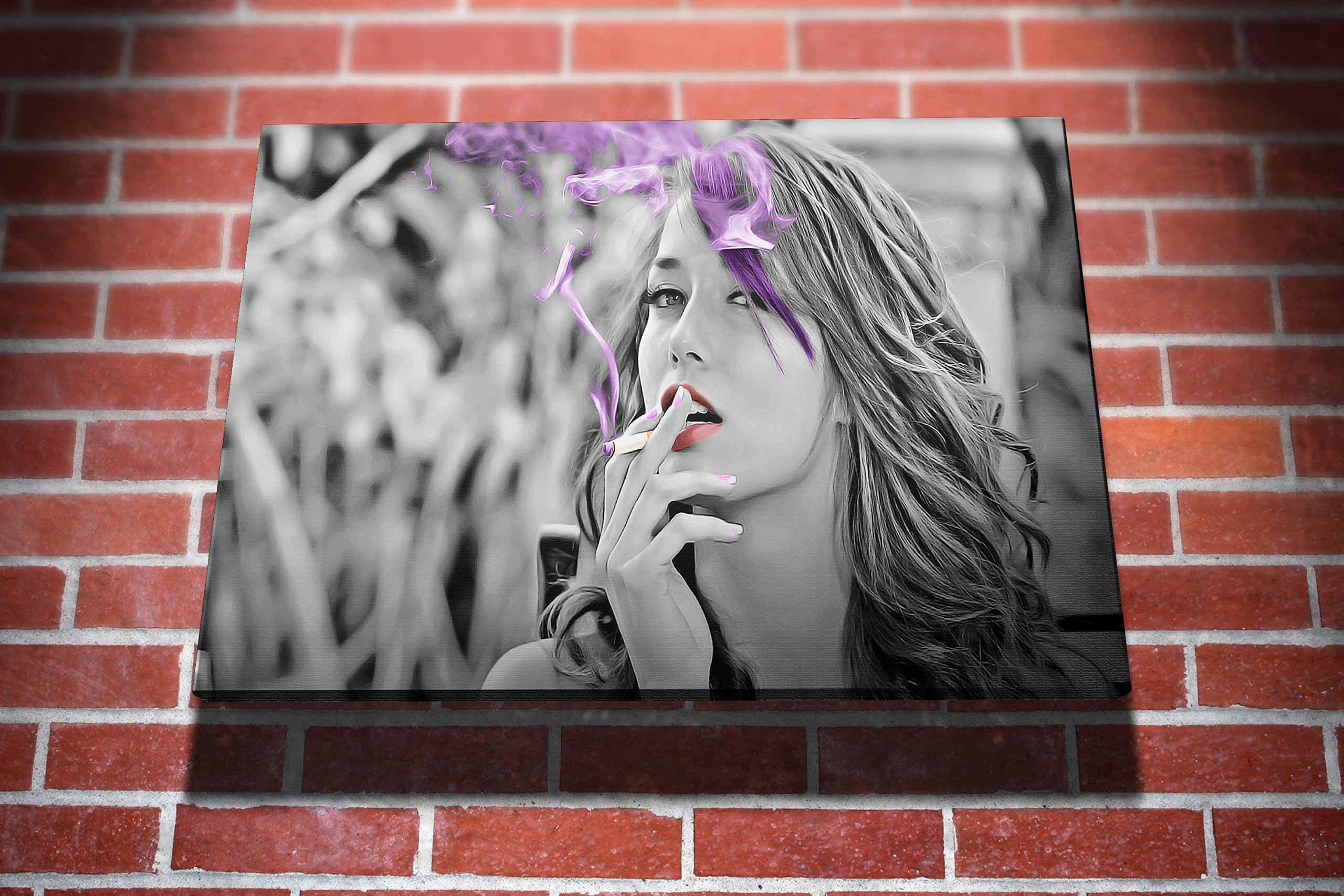 Malena Morgan Adult Film Actress Gallery Framed Canvas Art Picture Print