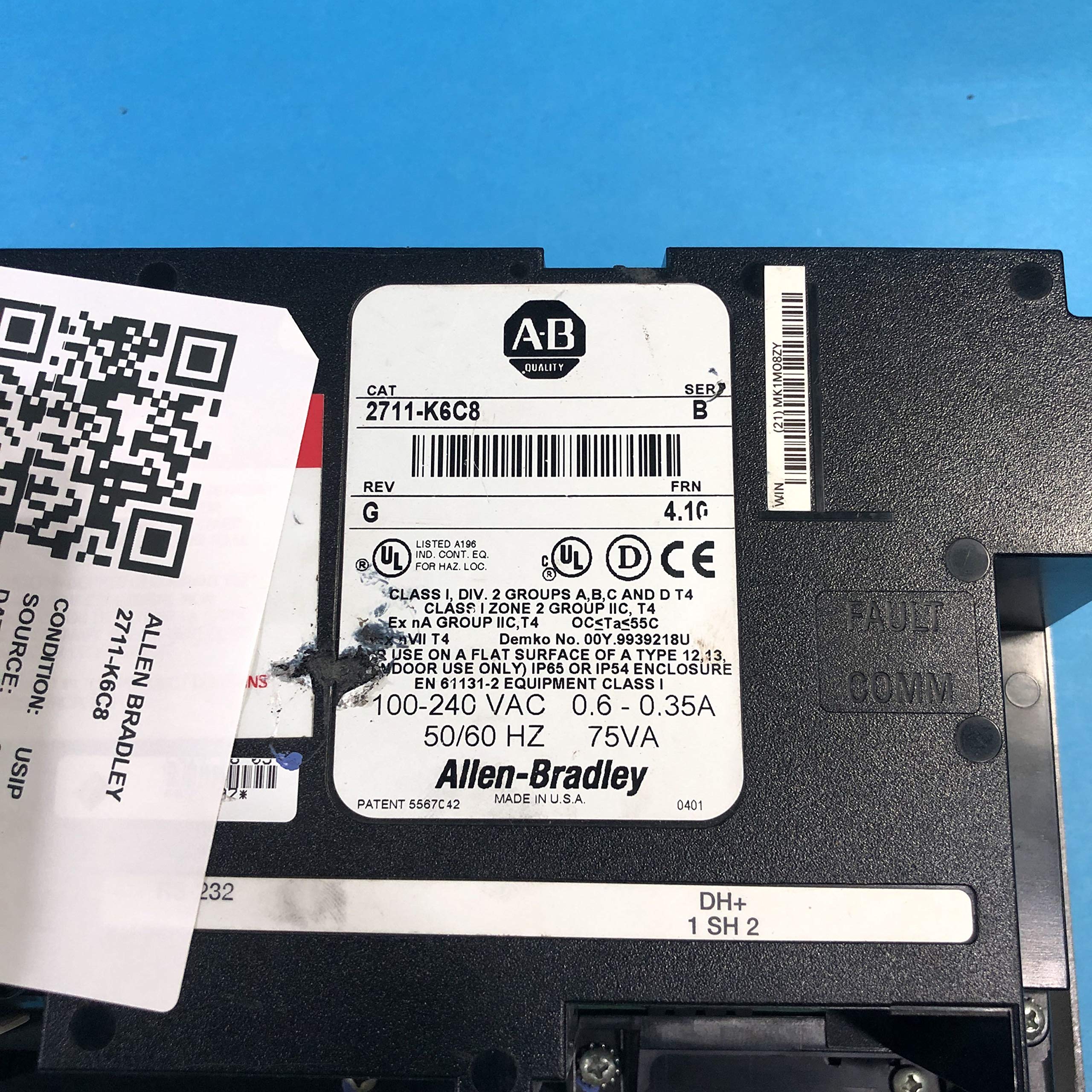 Amazon.com: ALLEN BRADLEY 2711-K6C8 PANELVIEW 600 INTERFACE PANEL