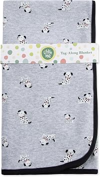 Little Me Baby Boys Swaddling Receiving Blanket, Dalmatian, One Size