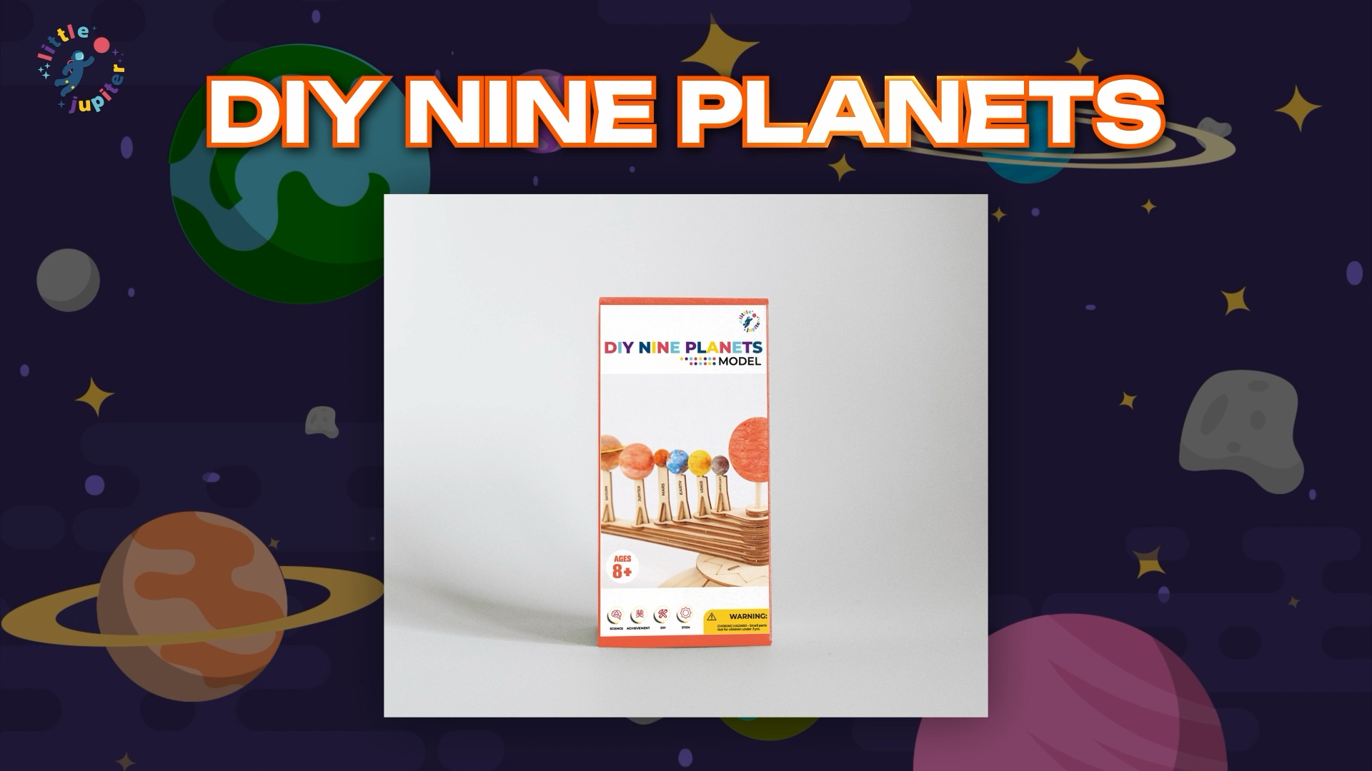 Happyxuan Nine Planets Solar System Model For Kids Astronomical Diy