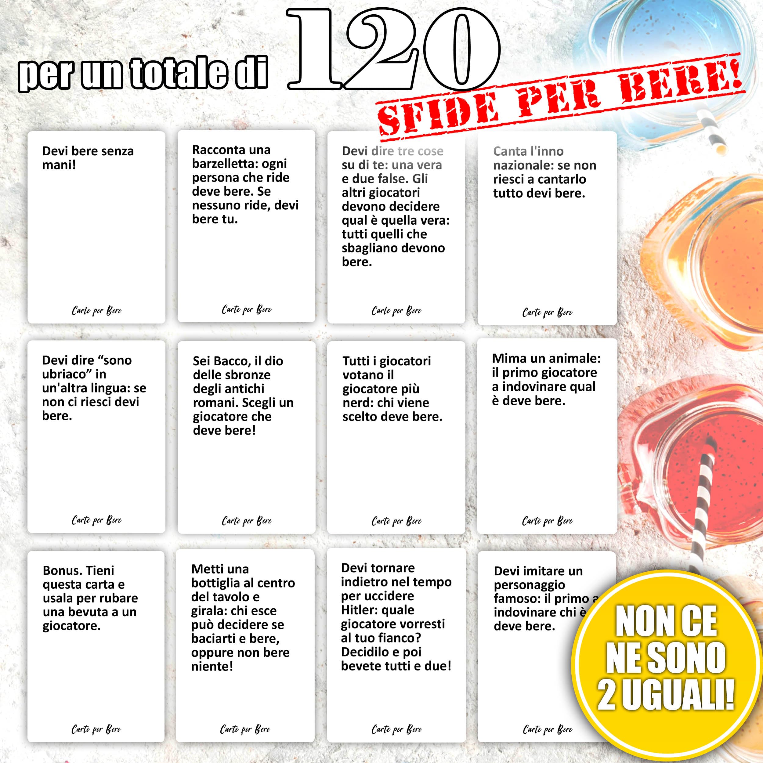 Magma Games | CARTE PER BERE - Giochi da Tavolo Adulti Alcolici - Drinking Game - Regali Simpatici e Divertenti - Idee Regalo per Lei e Lui, per Natale, Amica, Amiche
