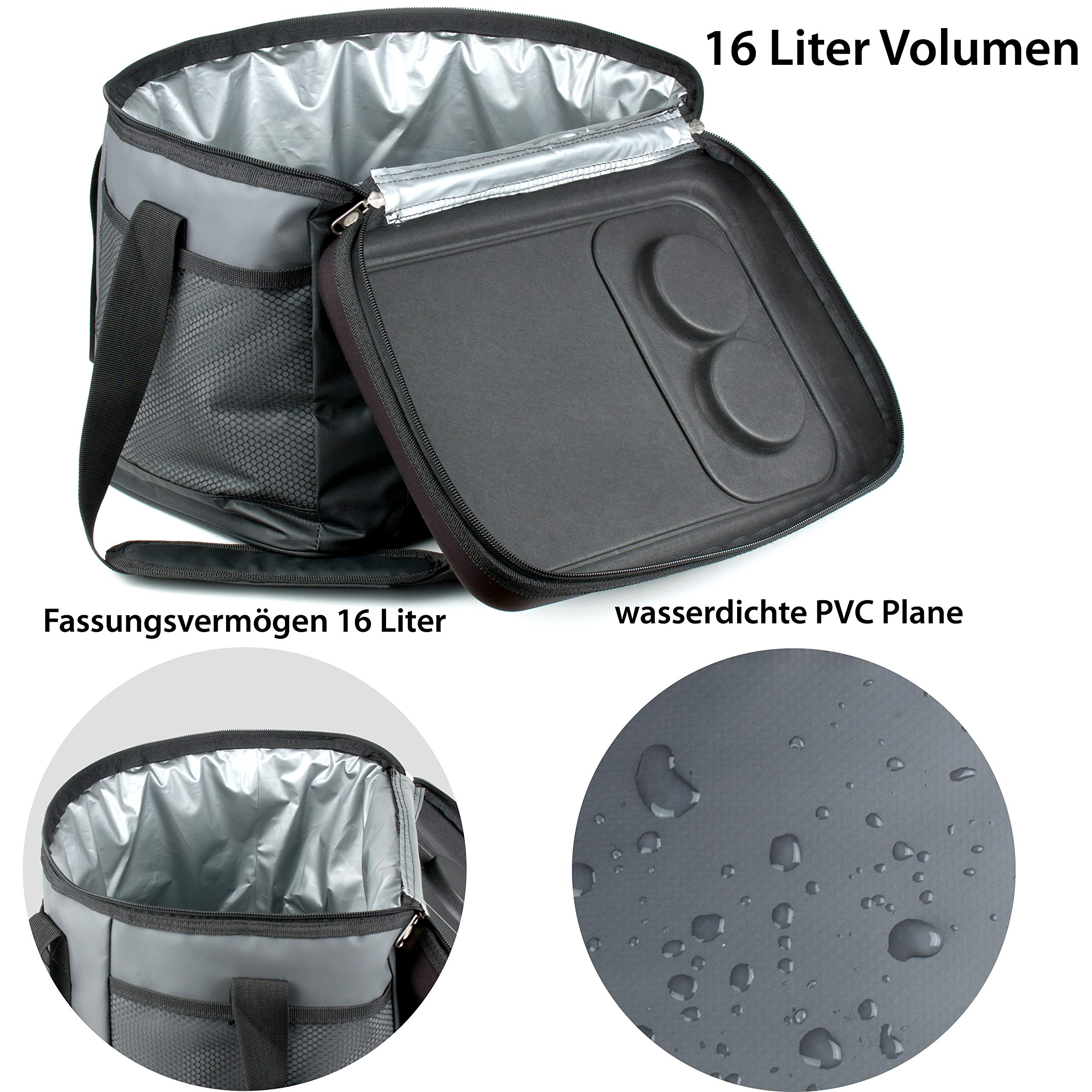 thumbnail: Troika Koeltas Met Draadloze Luidspreker - 16 Liter - Lekvrij - Uitneembare Bluetooth Speaker - Outdoor Picknick Tas