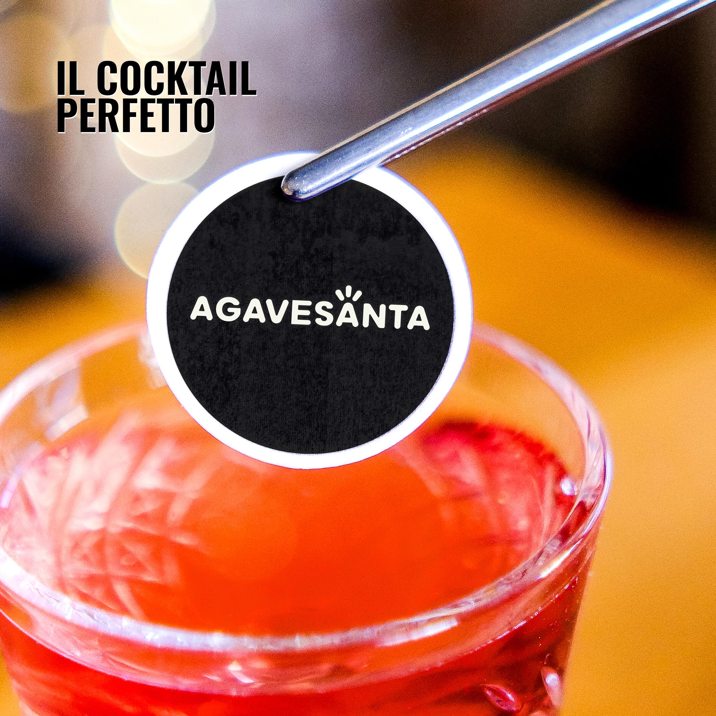 AGAVESANTA, Distillato di Agave 100% Prodotto in Messico e Affinato in Italia, Iconica Bottiglia a Forma di Madonna, con l'Aggiunta di Ibisco e Legno di Cedro, 50 cl, 40% Vol