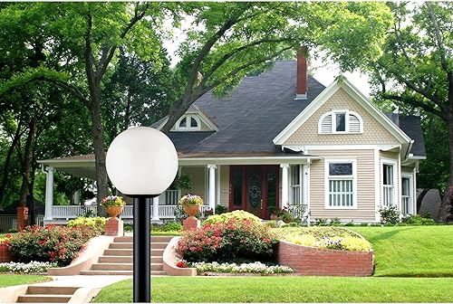 Miniatura 2 de Westinghouse 6686100 - Farol exterior con acabado negro y globo acrílico blanco