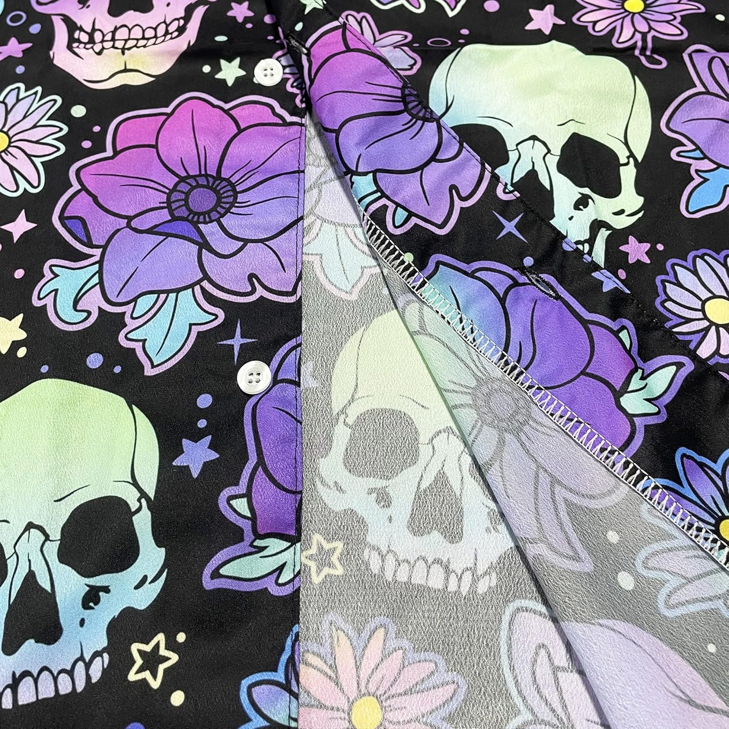 Mens Hawaiian Shirts Short Sleeve Button Up Beach Shirts - Image 5