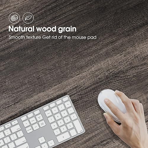 Miniatura 5 de ivinta Escritorio para computadora, escritorio grande de 55 pulgadas para oficina en casa, escritorio de estudio industrial de madera con marco