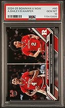 Graded 2024 Topps Bowman U Now Dylan Harper/Ace Bailey #60 Rookie RC Basketball Card PSA 10 Gem Mint
