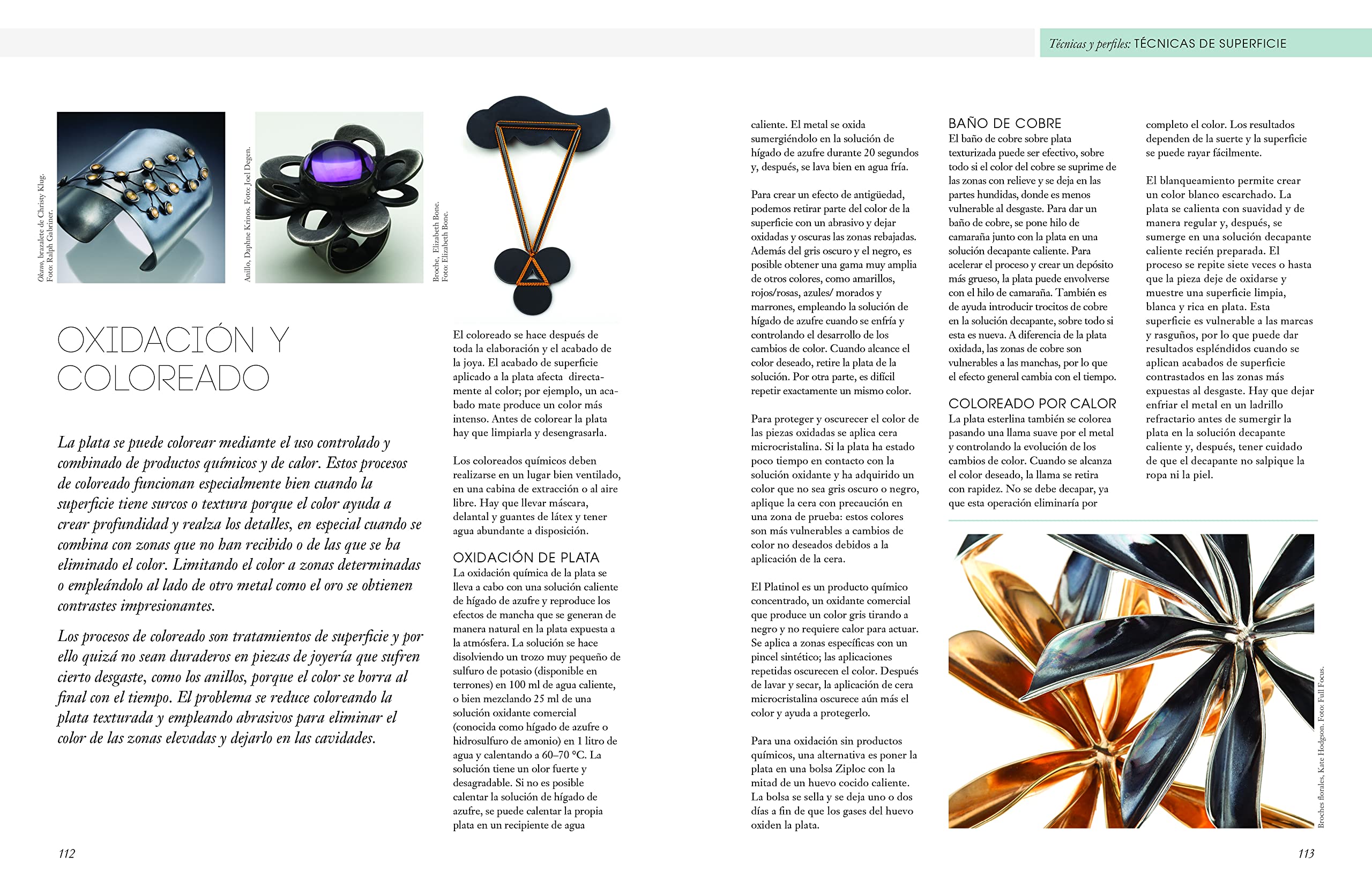 Joyería en plata. Técnicas, tratamientos y aplicaciones del diseño contemporáneo