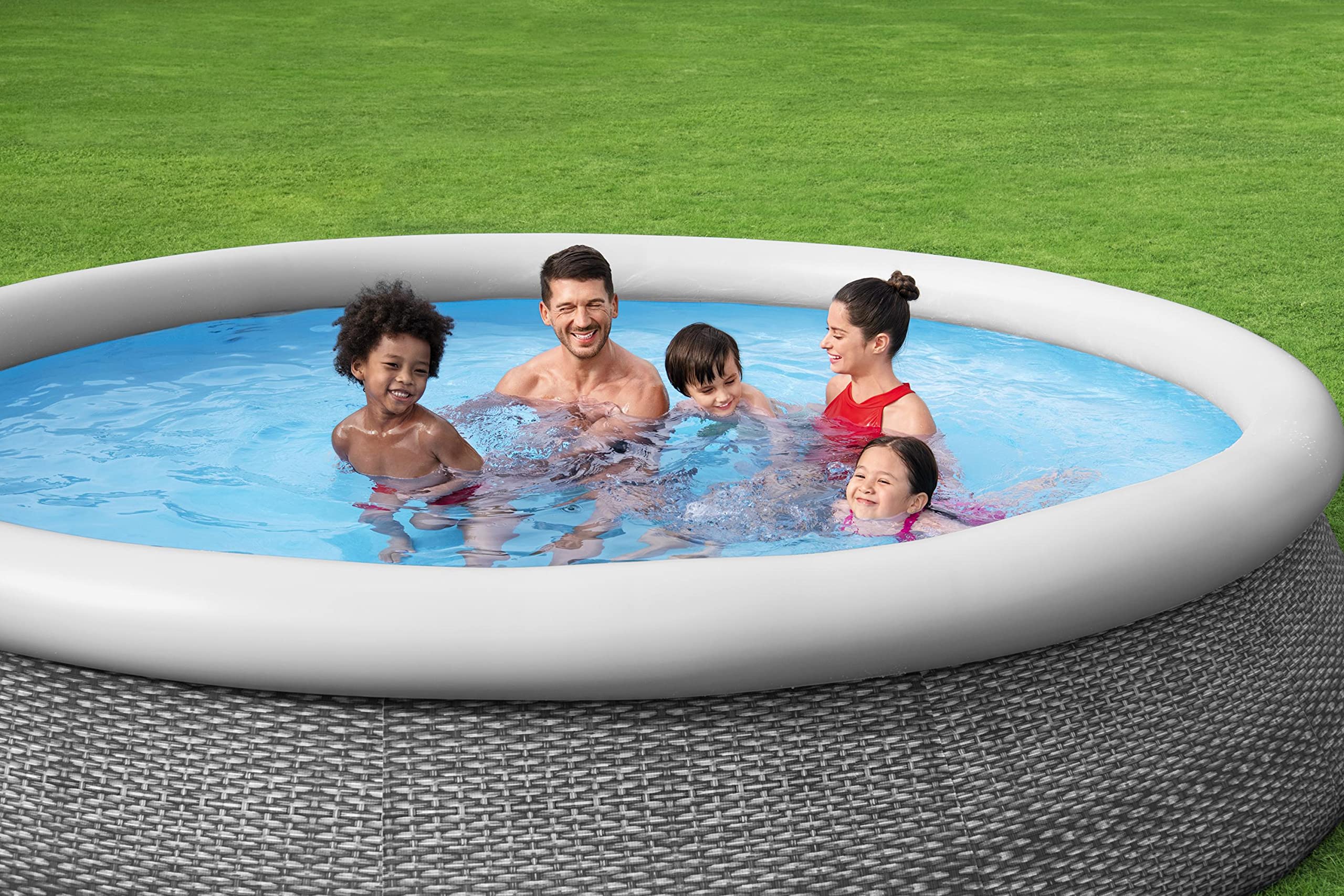 Bestway 57443 Piscina Gonfiabile Fast Set Rotonda da 366x76 cm